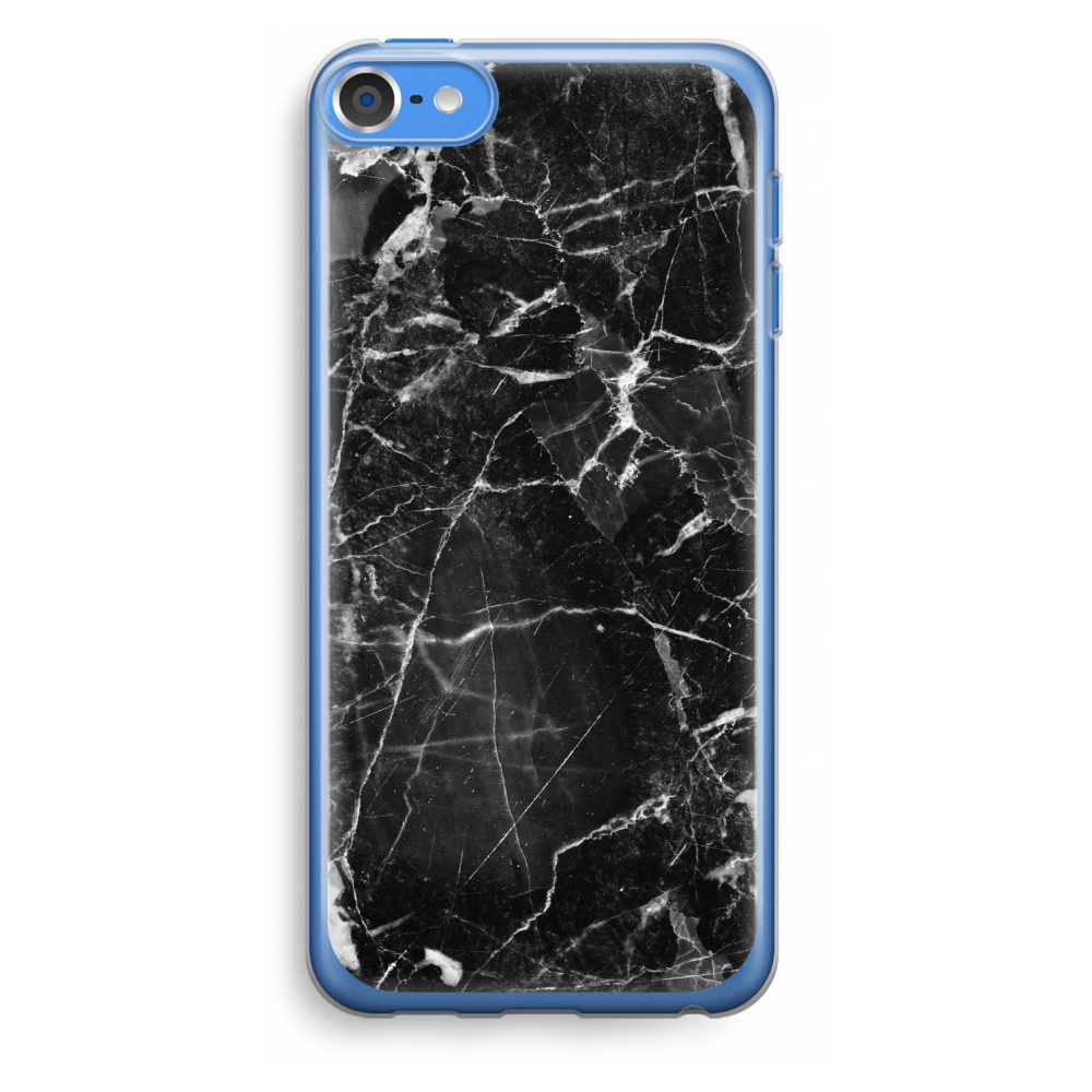 Apple Ipod Touch 5 Transparant Hoesje Soft Zwart Marmer 2 apple kopen in de aanbieding