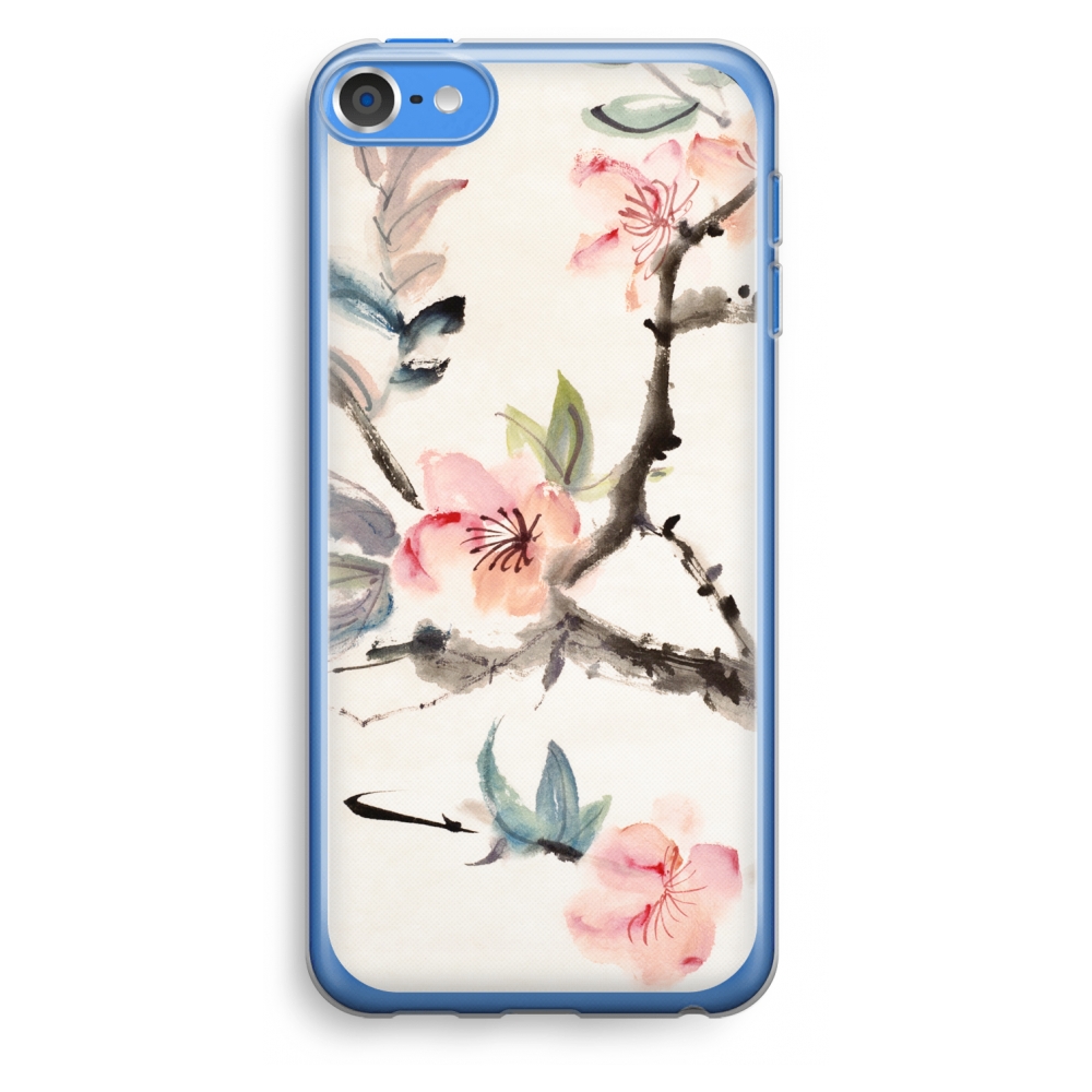 Apple Ipod Touch 5 Transparant Hoesje Soft Japanse Bloemen apple kopen in de aanbieding