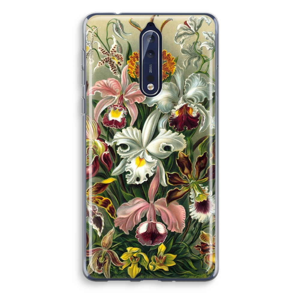 Nokia 8 Transparant Hoesje Soft Haeckel Orchidae nokia kopen in de aanbieding