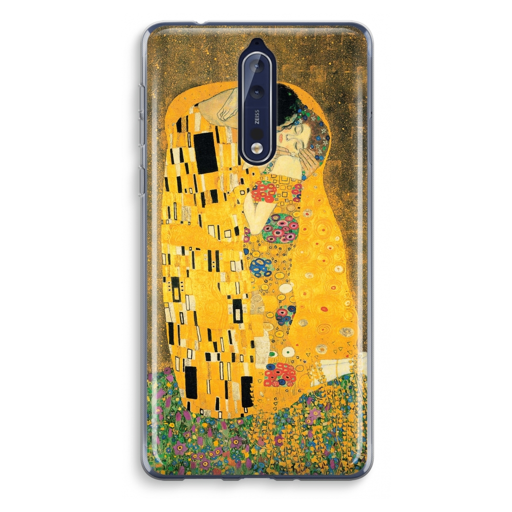 Nokia 8 Transparant Hoesje Soft Der Kuss nokia kopen in de aanbieding
