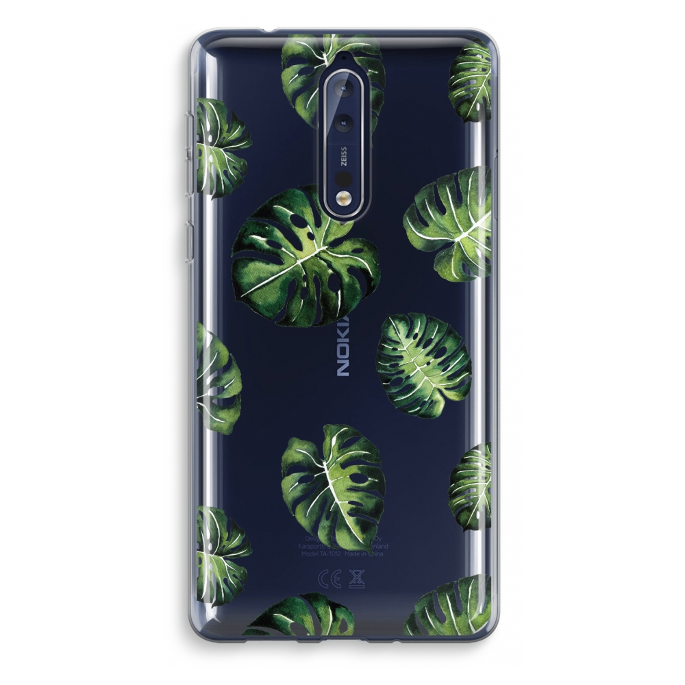 Nokia 8 Transparant Hoesje Soft Tropische Bladeren nokia kopen in de aanbieding Nokia 8 Transparant Hoesje Soft Tropische Bladeren nokia kopen in de aanbieding