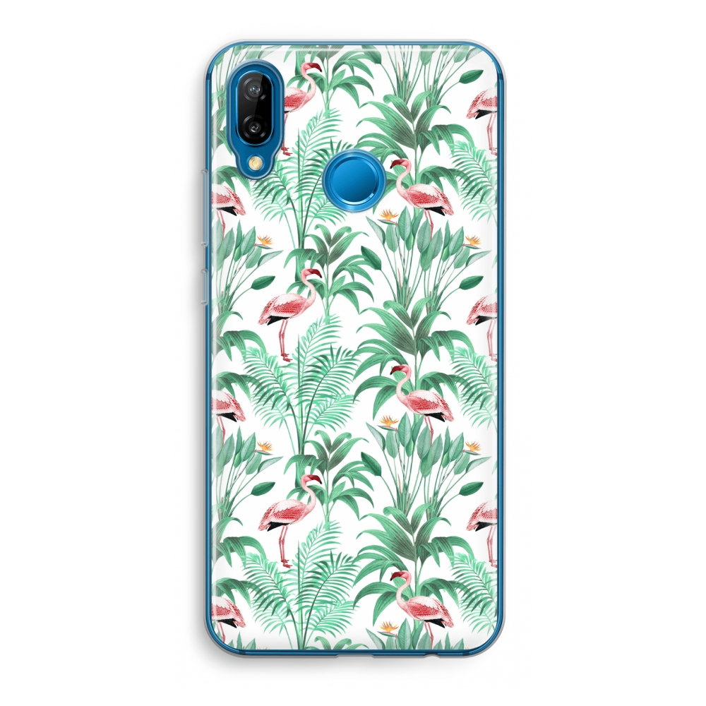 Huawei P20 Lite Transparant Hoesje Soft Flamingo Bladeren huawei kopen in de aanbieding Huawei P20 Lite Transparant Hoesje Soft Flamingo Bladeren huawei kopen in de aanbieding