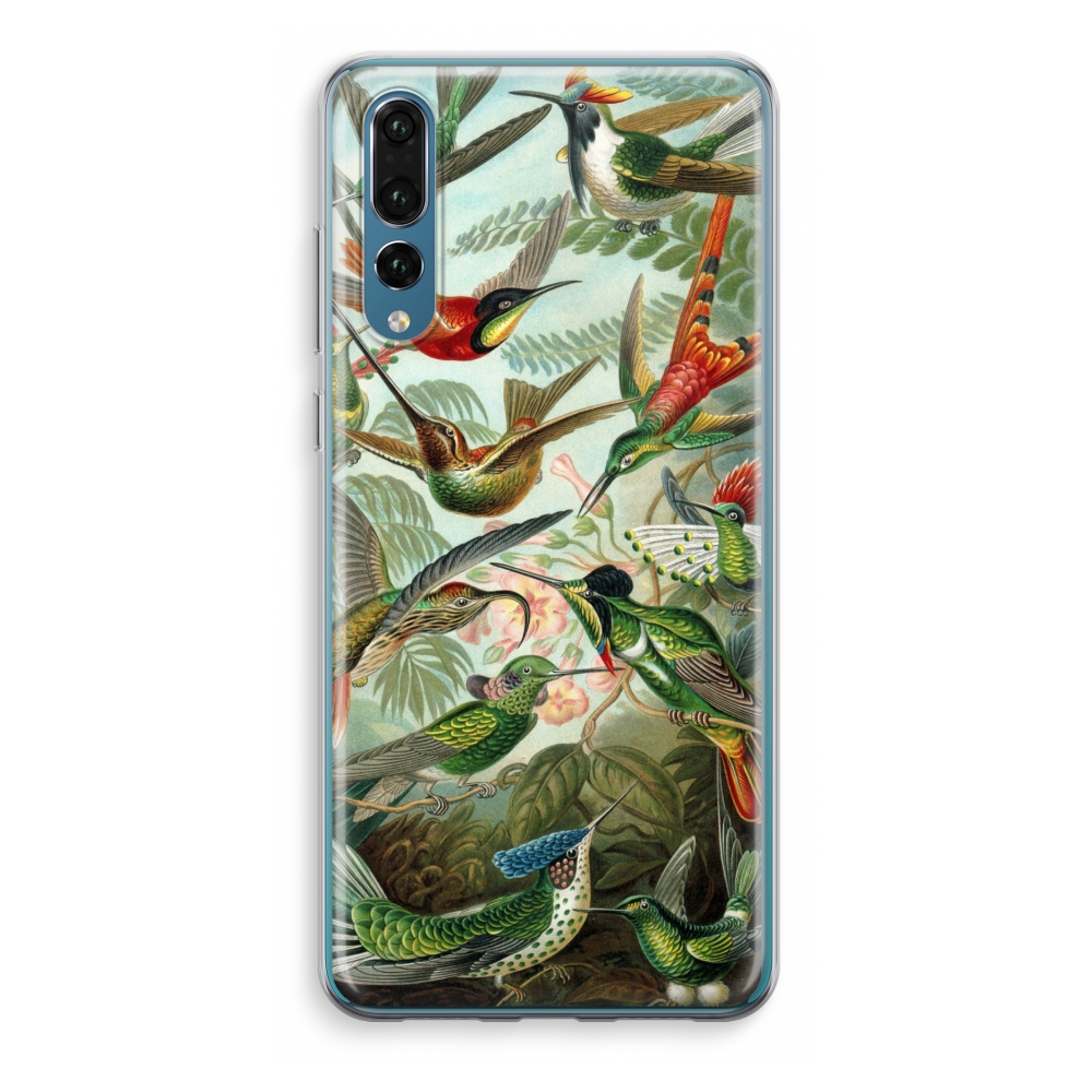 Huawei P20 Pro Transparant Hoesje Soft Haeckel Trochilidae huawei kopen in de aanbieding