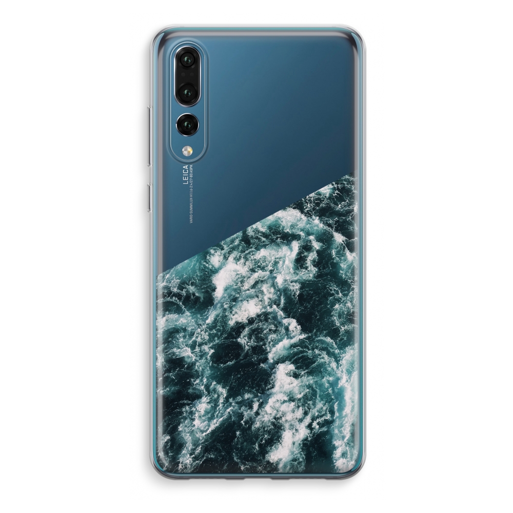 Huawei P20 Pro Transparant Hoesje Soft Zee Golf huawei kopen in de aanbieding