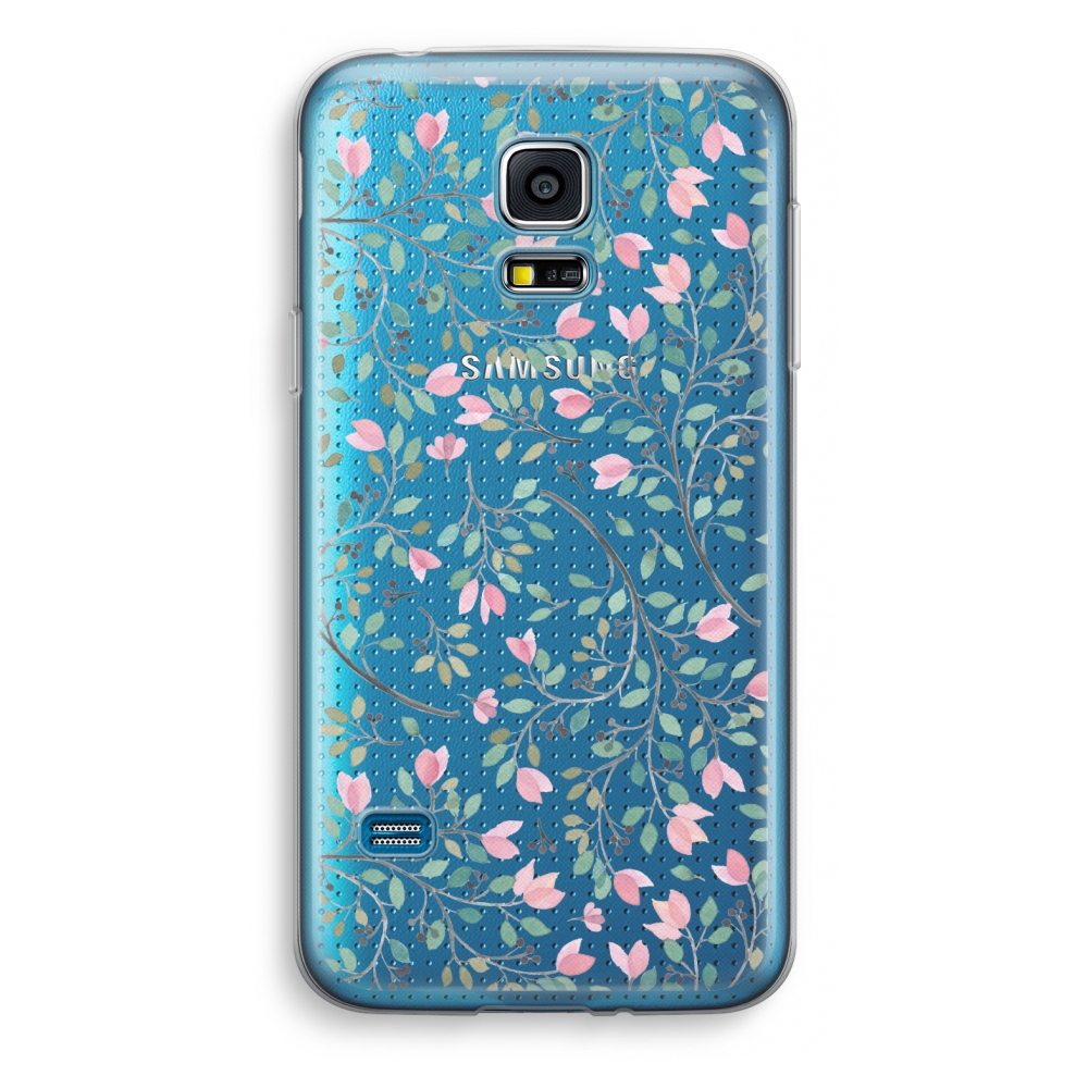 Samsung Galaxy S5 Mini Transparant Hoesje Soft Sierlijke Bloemen samsung kopen in de aanbieding Samsung Galaxy S5 Mini Transparant Hoesje Soft Sierlijke Bloemen samsung kopen in de aanbieding
