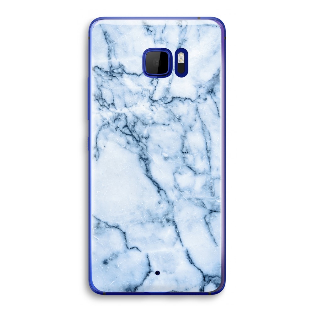 Htc Je Ultra Transparant Hoesje Soft Blauw Marmer htc kopen in de aanbieding