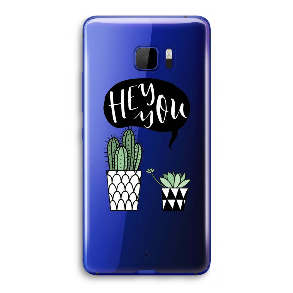 Htc Je Ultra Transparant Hoesje Soft Hey You Cactus htc kopen in de aanbieding