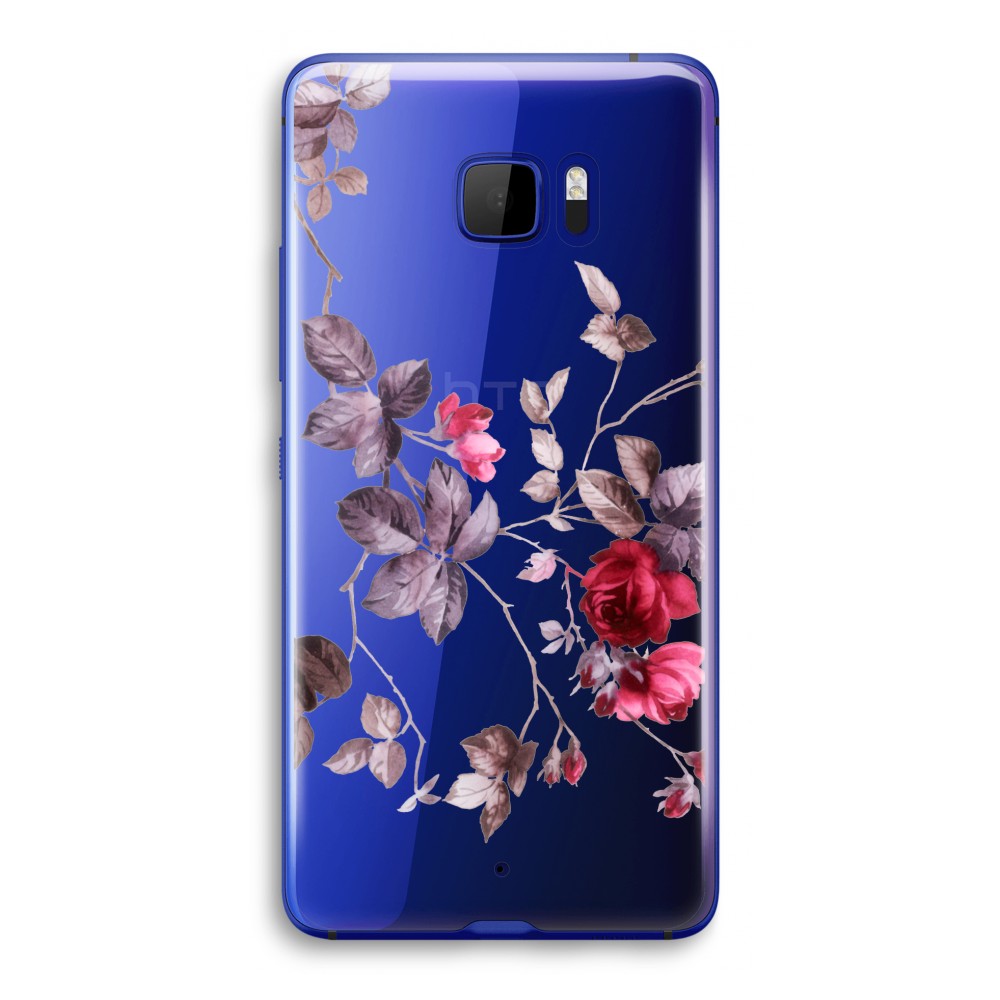Htc Je Ultra Transparant Hoesje Soft Mooie Bloemen htc kopen in de aanbieding