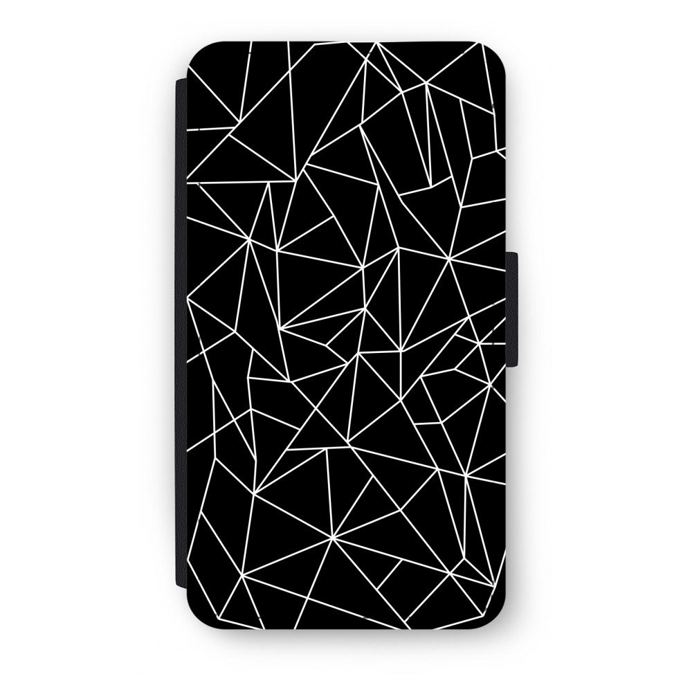 Samsung Galaxy A3 2017 Flip Hoesje Geometrische Lijnen Wit samsung kopen in de aanbieding