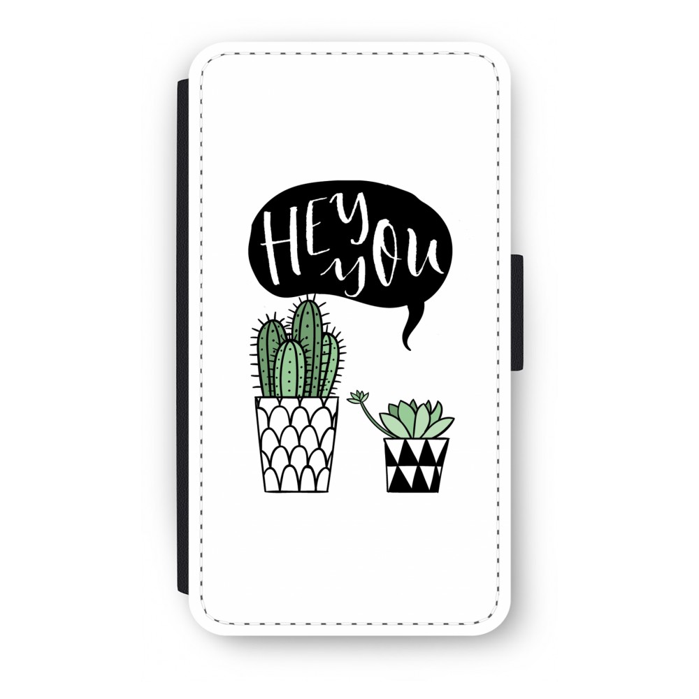 Samsung Galaxy A3 2017 Flip Hoesje Hey You Cactus samsung kopen in de aanbieding