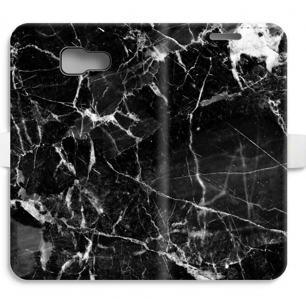 Samsung Galaxy A5 2016 Volledig Geprint Flip Hoesje Zwart Marmer 2 samsung kopen in de aanbieding