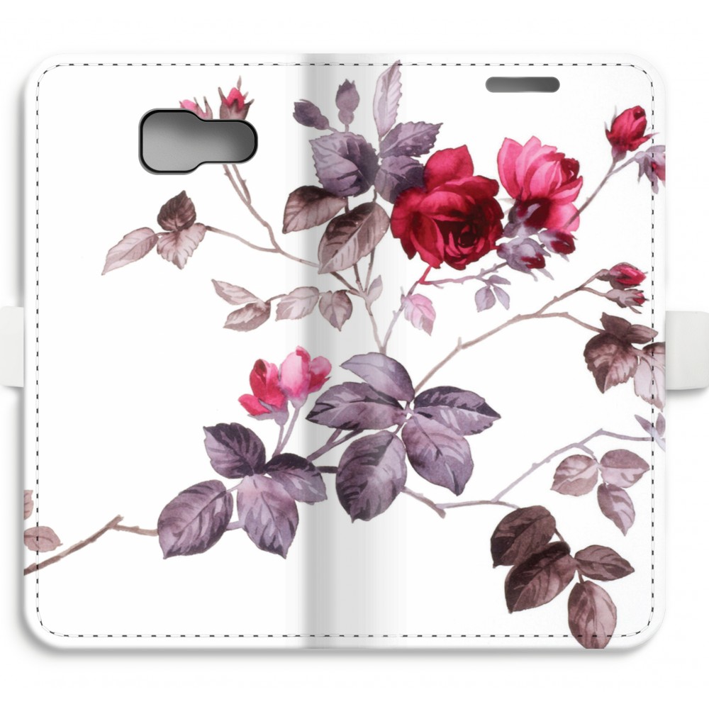 Samsung Galaxy A5 2016 Volledig Geprint Flip Hoesje Mooie Bloemen samsung kopen in de aanbieding