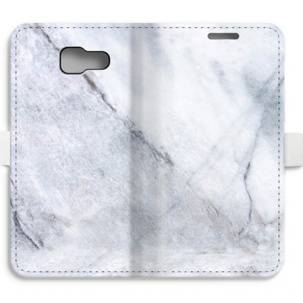 Samsung Galaxy A5 2016 Volledig Geprint Flip Hoesje Witte Marmer samsung kopen in de aanbieding
