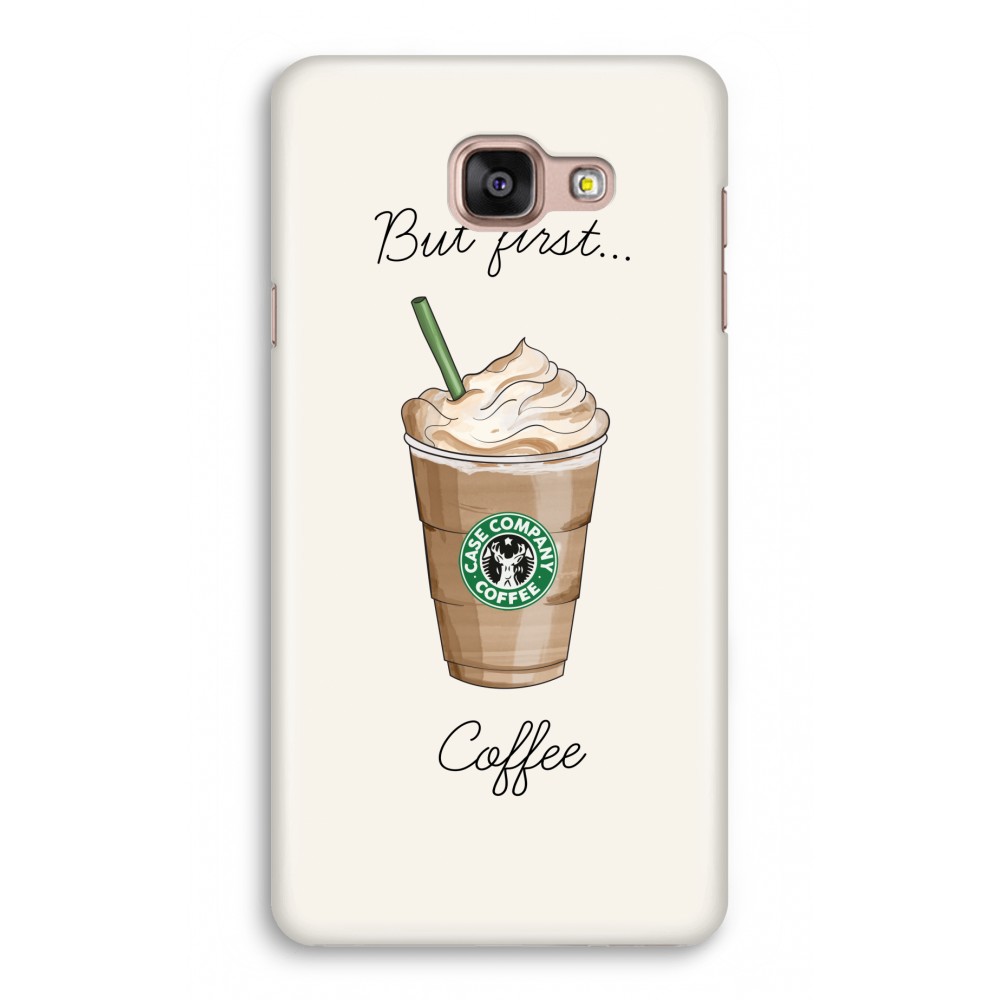 Samsung Galaxy A5 2017 Volledig Geprint Hoesje Hard But First Coffee samsung kopen in de aanbieding