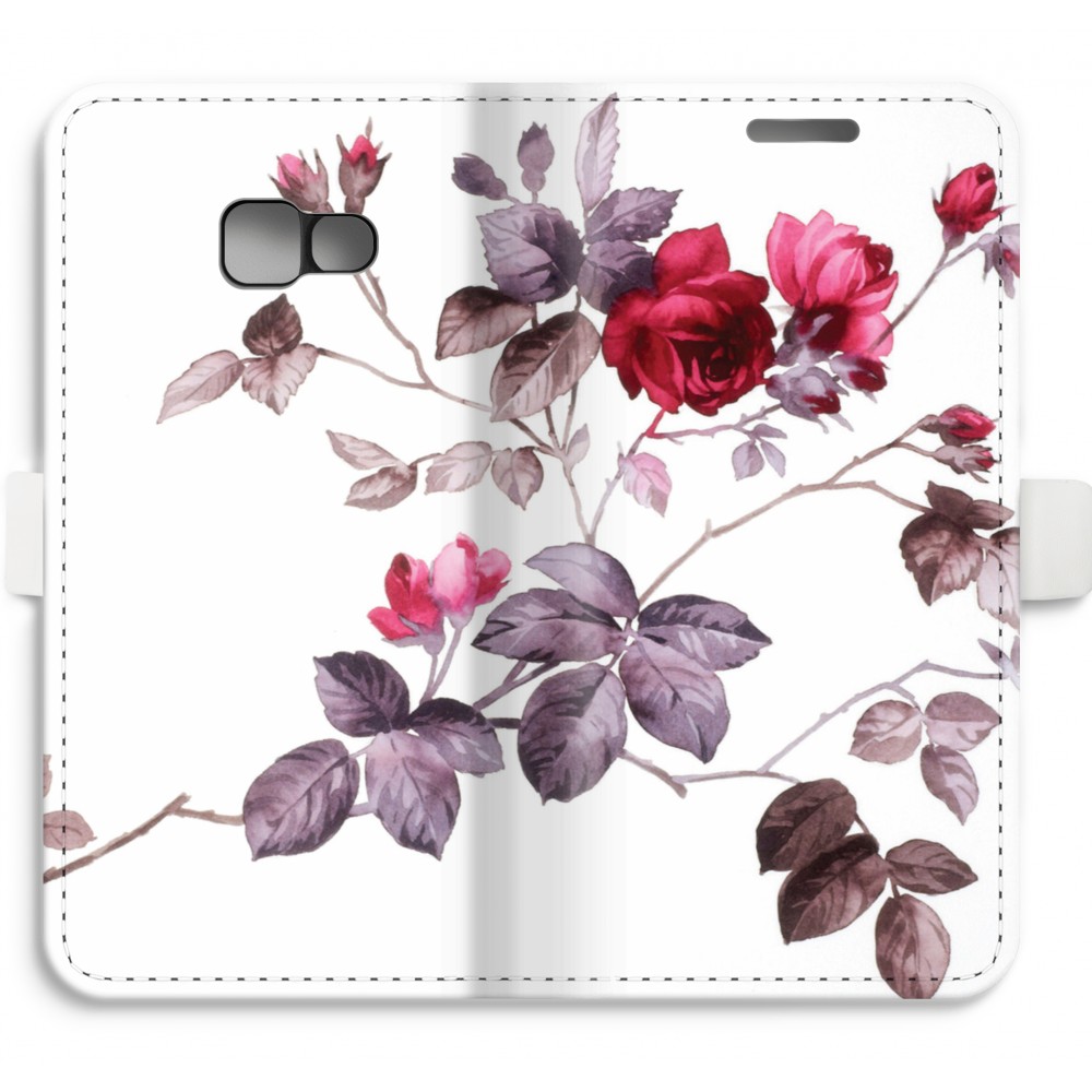 Samsung Galaxy A5 2017 Volledig Geprint Flip Hoesje Mooie Bloemen samsung kopen in de aanbieding