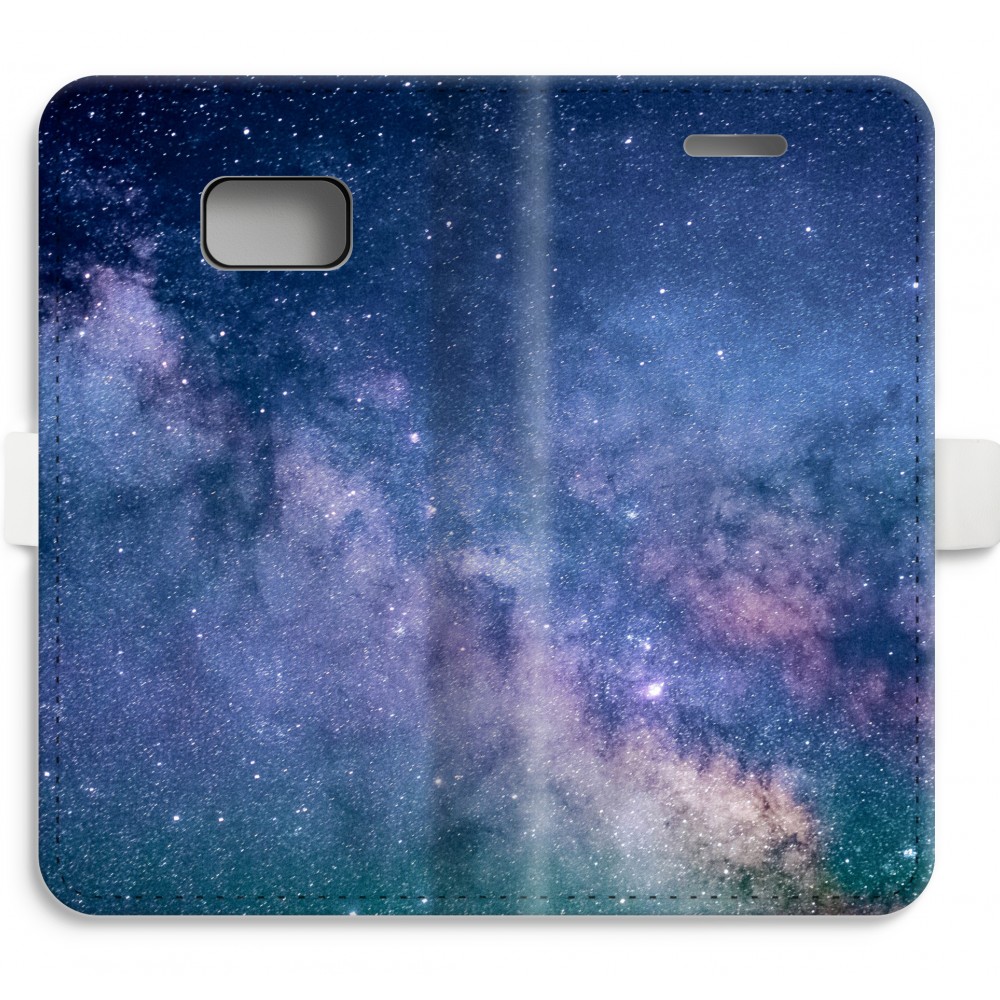 Samsung Galaxy S7 Volledig Geprint Flip Hoesje Nebula samsung kopen in de aanbieding