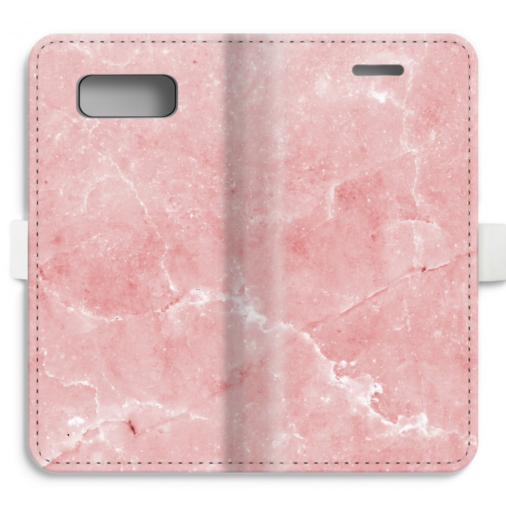 Samsung Galaxy S8 Volledig Geprint Flip Hoesje Roze Marmer samsung kopen in de aanbieding