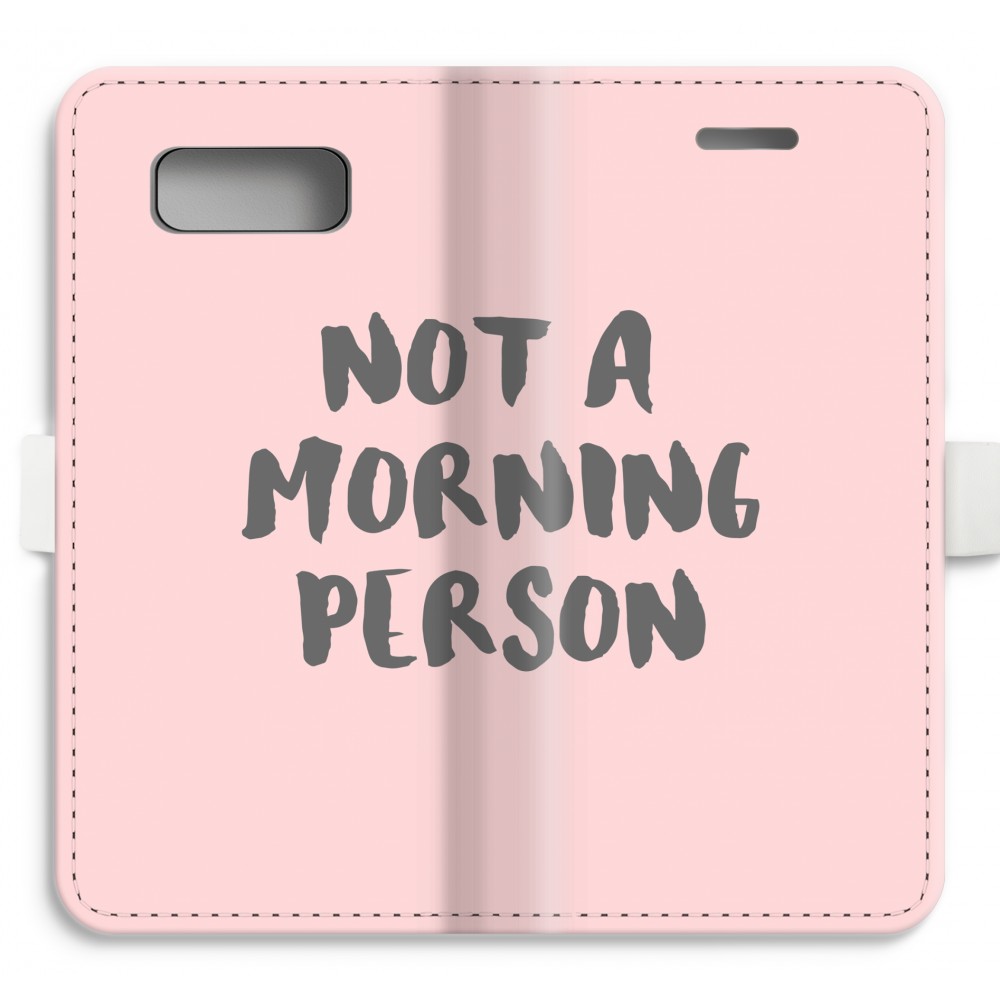 Samsung Galaxy S8 Volledig Geprint Flip Hoesje Morning Person samsung kopen in de aanbieding