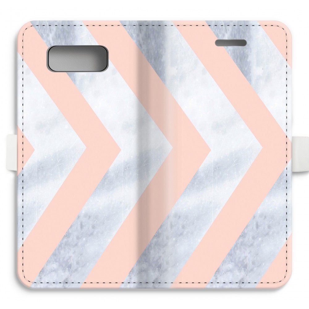 Samsung Galaxy S8 Volledig Geprint Flip Hoesje Marmeren Pijlen samsung kopen in de aanbieding