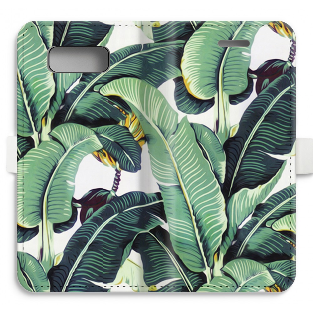 Samsung Galaxy S8 Volledig Geprint Flip Hoesje Bananenbladeren samsung kopen in de aanbieding