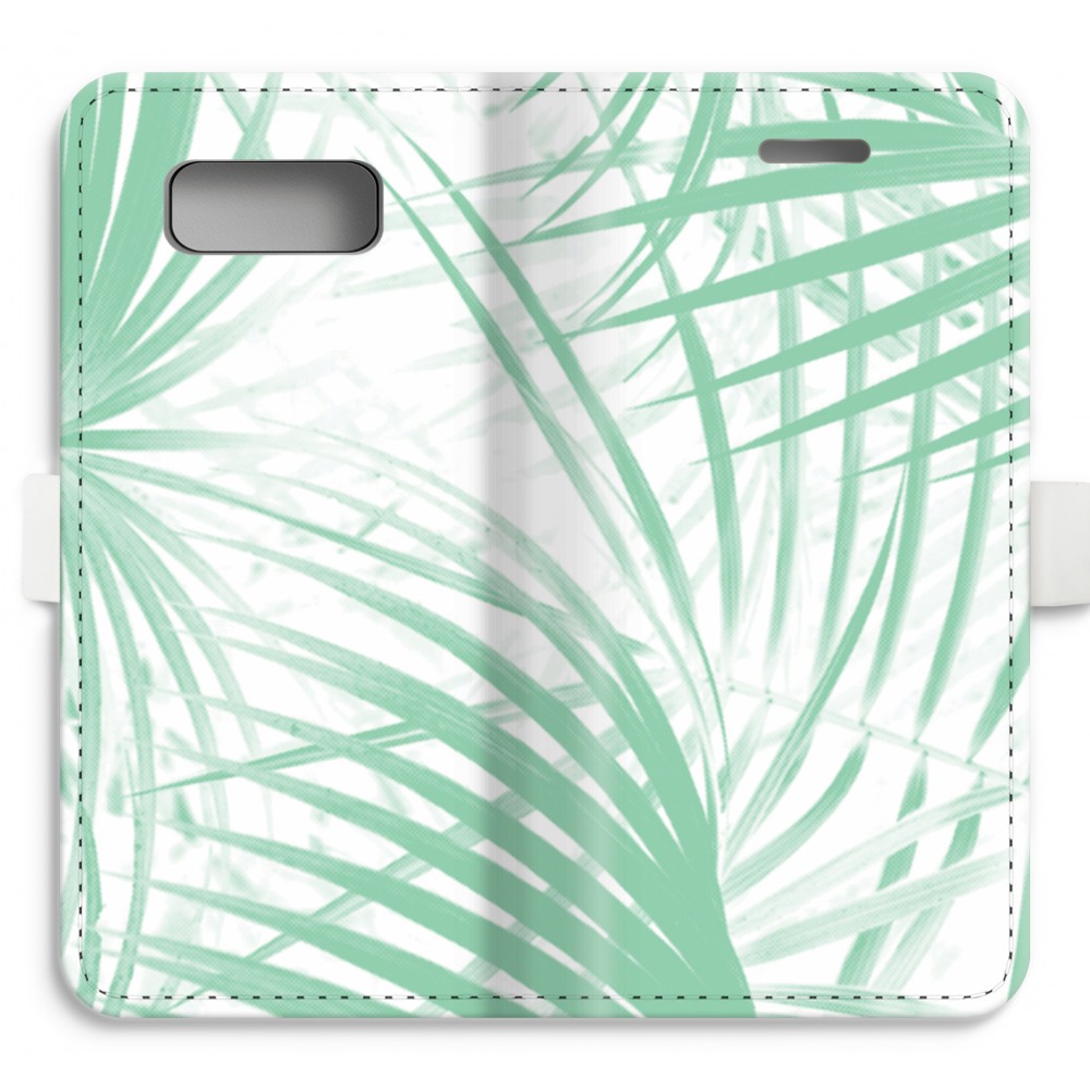 Samsung Galaxy S8 Volledig Geprint Flip Hoesje Palmbladeren samsung kopen in de aanbieding