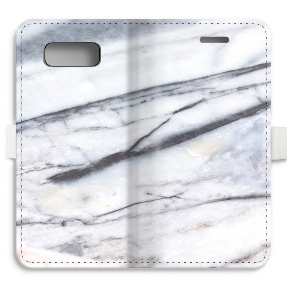 Samsung Galaxy S8 Volledig Geprint Flip Hoesje Gestreepte Marmer samsung kopen in de aanbieding