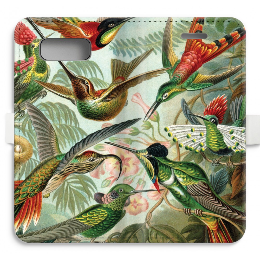 Samsung Galaxy S8 Volledig Geprint Flip Hoesje Haeckel Trochilidae samsung kopen in de aanbieding