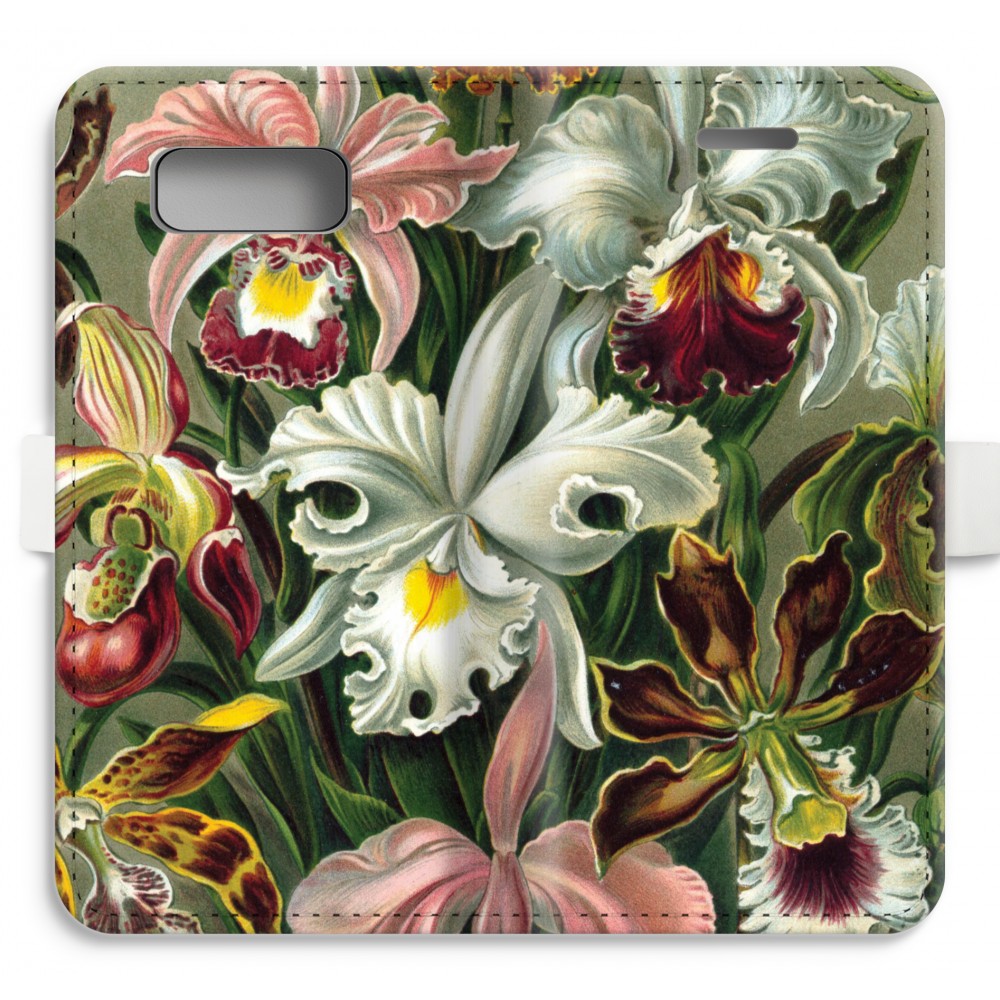 Samsung Galaxy S8 Volledig Geprint Flip Hoesje Haeckel Orchidae samsung kopen in de aanbieding