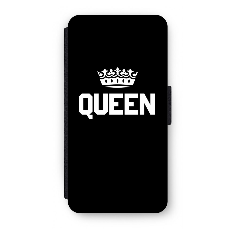 Samsung S8 Flip Hoesje Queen Zwart samsung kopen in de aanbieding