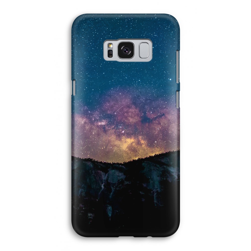 Samsung Galaxy S8 Volledig Geprint Hoesje Hard Glossy Travel To Space samsung kopen in de aanbieding