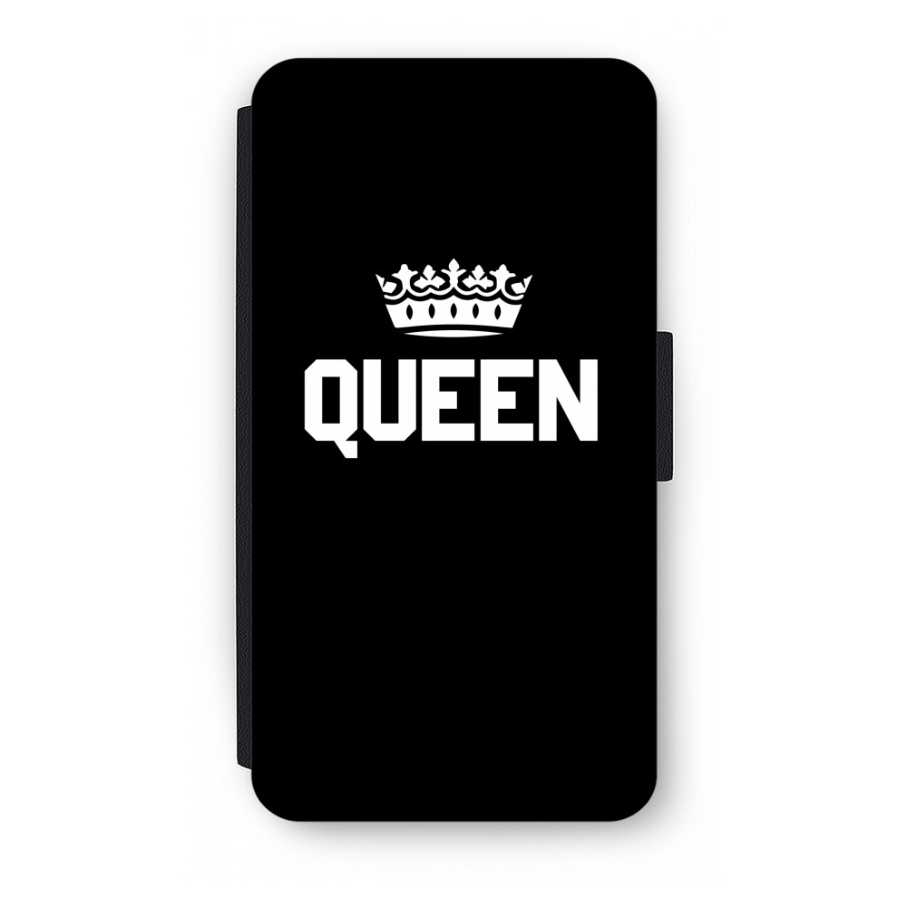 Samsung J7 2016 Flip Hoesje Queen Zwart samsung kopen in de aanbieding
