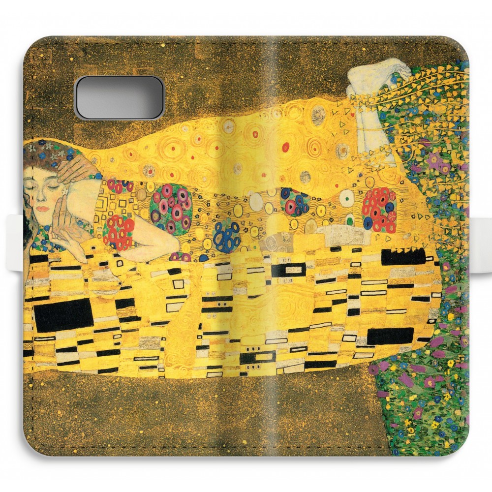 Samsung Galaxy S8 Plus Volledig Geprint Flip Hoesje Der Kuss samsung kopen in de aanbieding