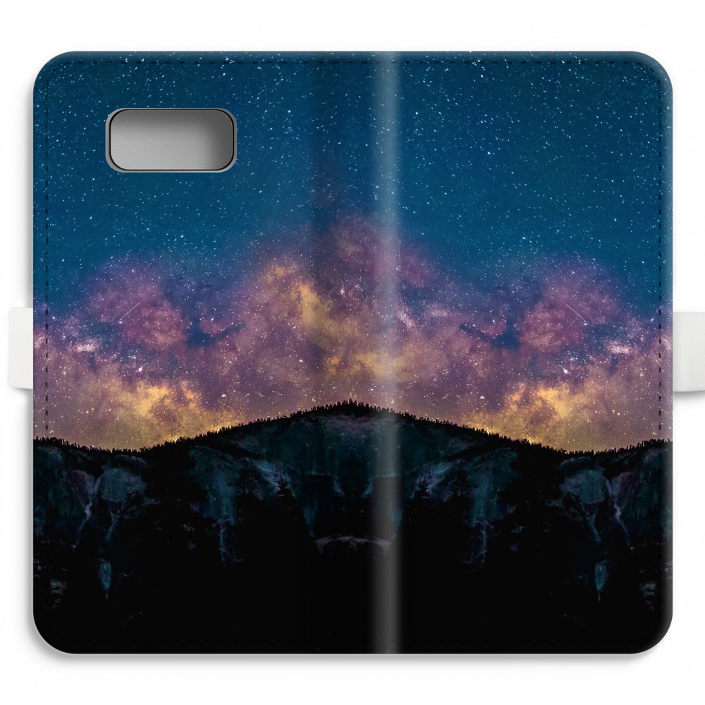 Samsung Galaxy S8 Plus Volledig Geprint Flip Hoesje Travel To Space samsung kopen in de aanbieding