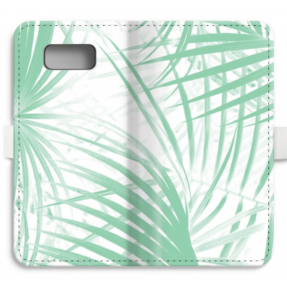 Samsung Galaxy S8 Plus Volledig Geprint Flip Hoesje Palmbladeren samsung kopen in de aanbieding