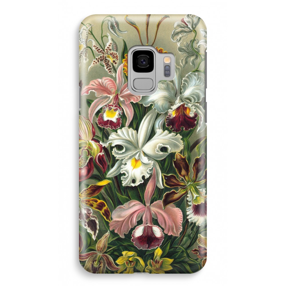 Samsung Galaxy S9 Volledig Geprint Hoesje Hard Glossy Haeckel Orchidae samsung kopen in de aanbieding
