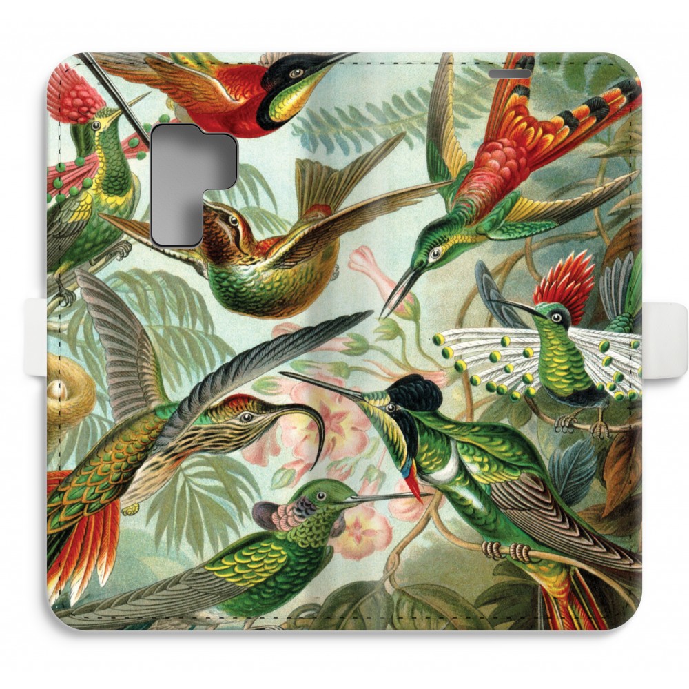 Samsung Galaxy S9 Plus Volledig Geprint Flip Hoesje Haeckel Trochilidae samsung kopen in de aanbieding