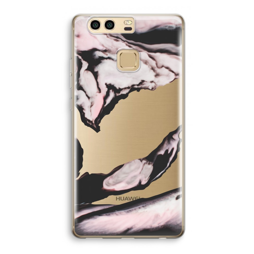 Huawei P9 Transparant Hoesje Soft Roze Stroom huawei kopen in de aanbieding