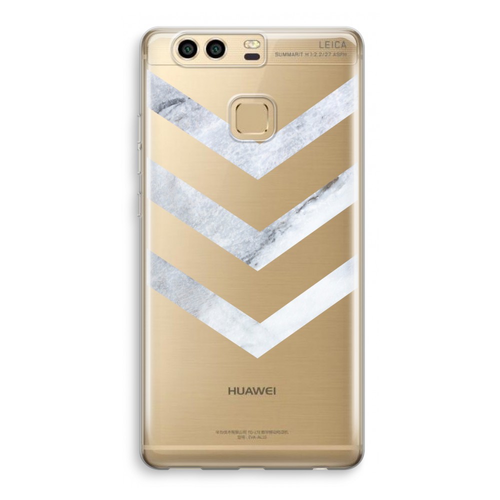 Huawei P9 Transparant Hoesje Soft Marmeren Pijlen huawei kopen in de aanbieding