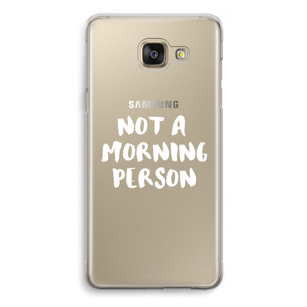 Samsung Galaxy A5 2016 Transparant Hoesje Soft Morning Person samsung kopen in de aanbieding