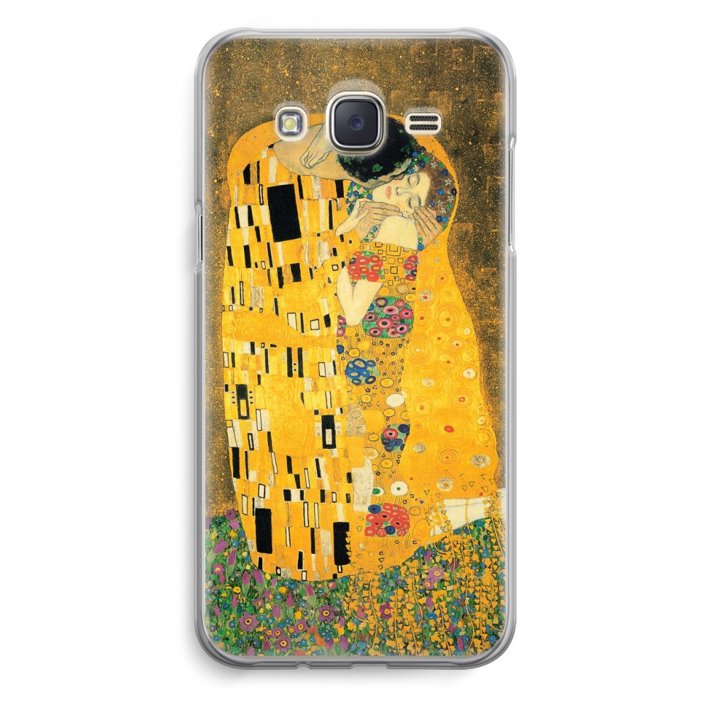 Samsung Galaxy J5 2015 Transparant Hoesje Soft Der Kuss samsung kopen in de aanbieding