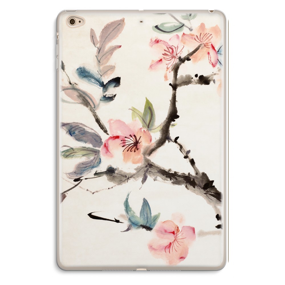 Apple Ipad Mini 4 Transparant Hoesje Soft Japanse Bloemen apple kopen in de aanbieding