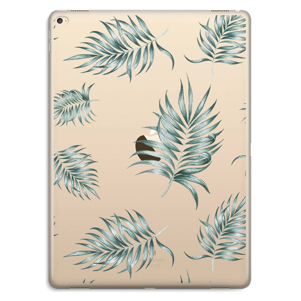 Apple Ipad Pro 129 Inch Transparant Hoesje Soft Simple Leaves apple kopen in de aanbieding