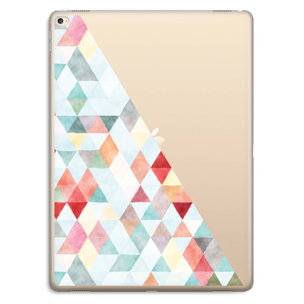 Apple Ipad Pro 129 Inch Transparant Hoesje Soft Gekleurde Driehoekjes Pastel apple kopen in de aanbieding Apple Ipad Pro 129 Inch Transparant Hoesje Soft Gekleurde Driehoekjes Pastel apple kopen in de aanbieding