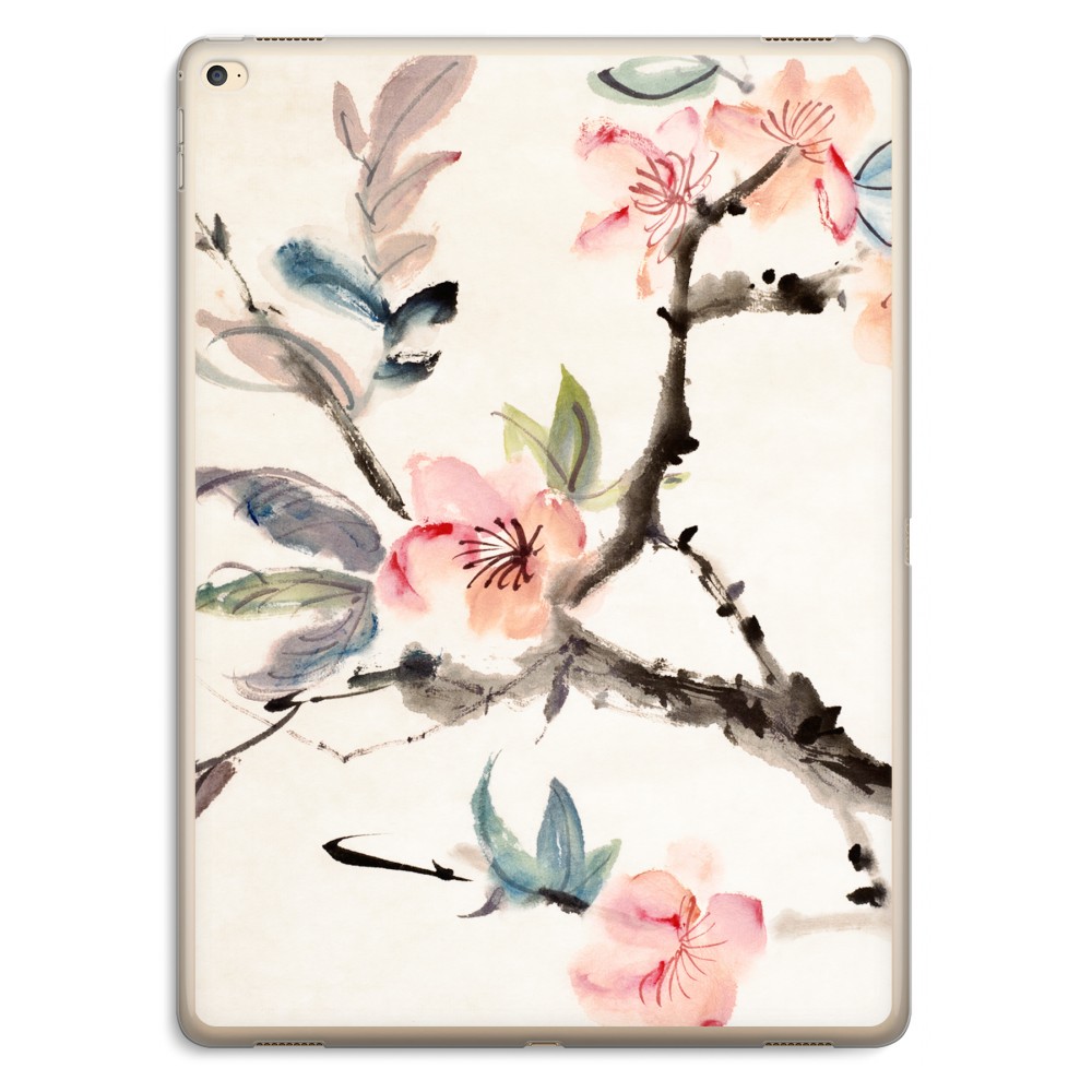 Apple Ipad Pro 129 Inch Transparant Hoesje Soft Japanse Bloemen apple kopen in de aanbieding
