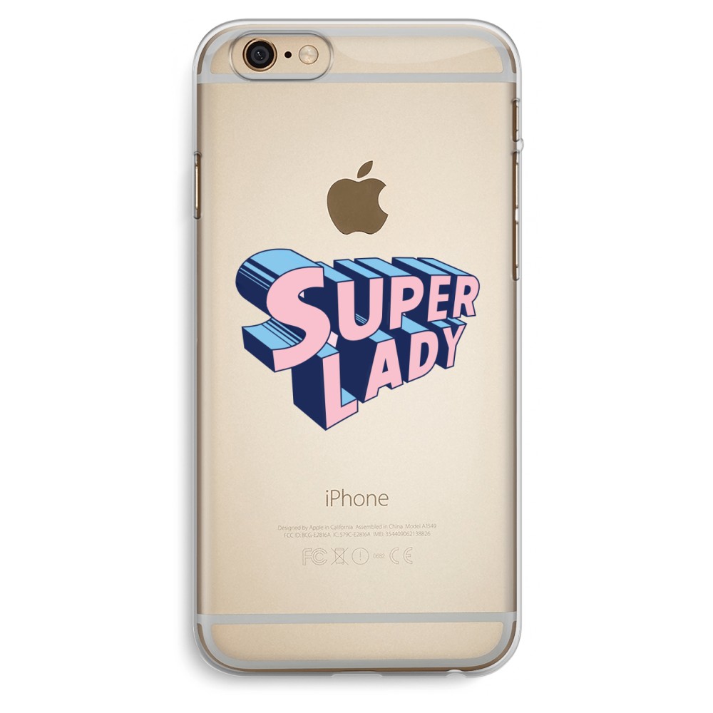 Apple Iphone 6 Plus 6S Transparant Hoesje Soft Superlady apple kopen in de aanbieding Apple Iphone 6 Plus 6S Transparant Hoesje Soft Superlady apple kopen in de aanbieding