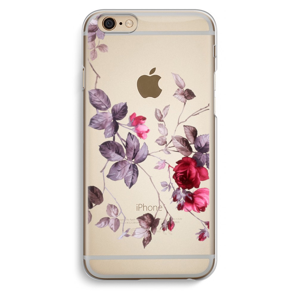Apple Iphone 6 6S Transparant Hoesje Soft Mooie Bloemen apple kopen in de aanbieding