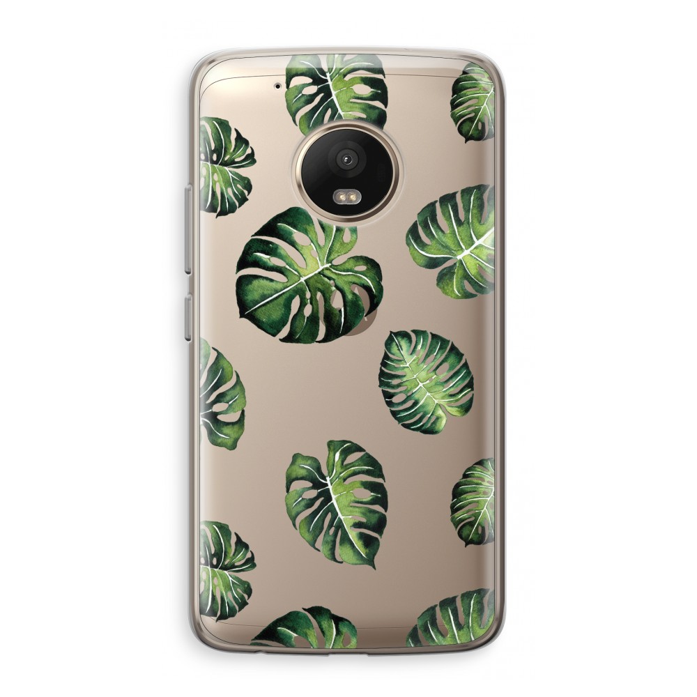 Motorola Moto G5 Plus Transparant Hoesje Soft Tropische Bladeren motorola kopen in de aanbieding Motorola Moto G5 Plus Transparant Hoesje Soft Tropische Bladeren motorola kopen in de aanbieding
