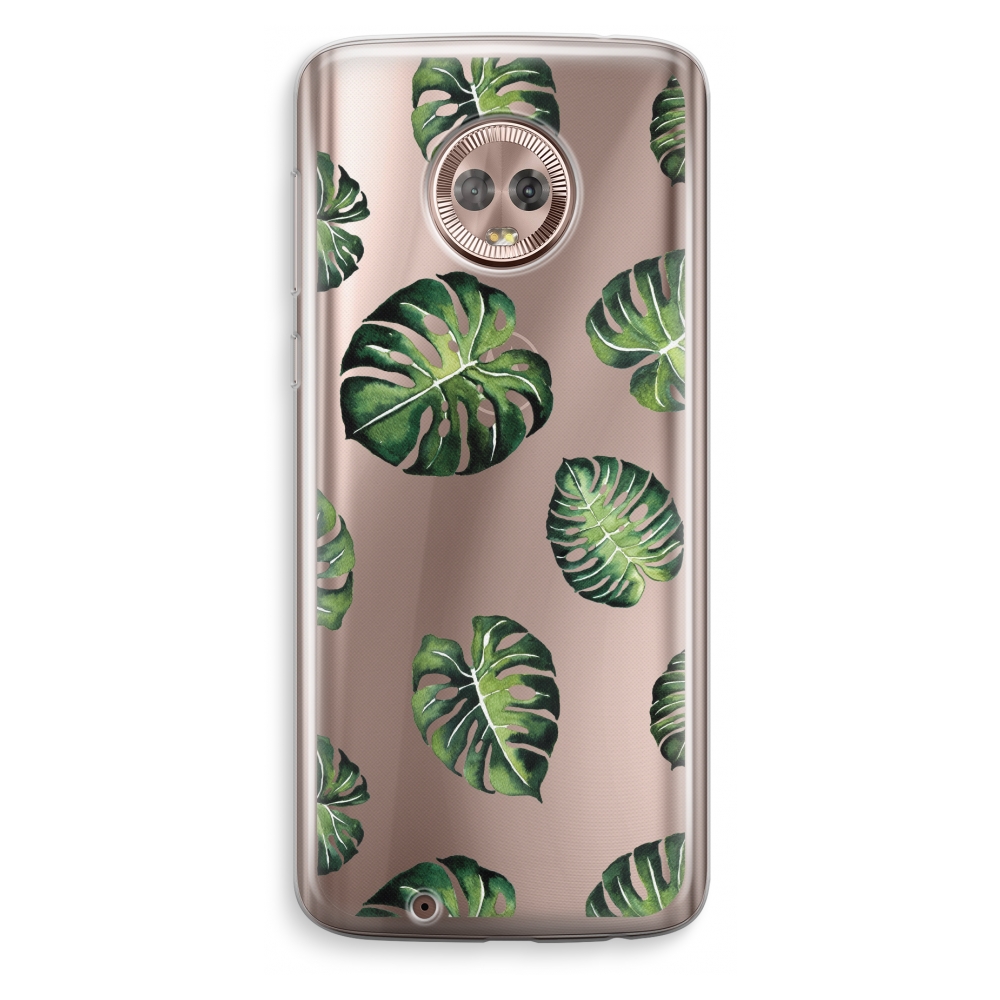 Motorola Moto G6 Transparant Hoesje Soft Tropische Bladeren motorola kopen in de aanbieding Motorola Moto G6 Transparant Hoesje Soft Tropische Bladeren motorola kopen in de aanbieding