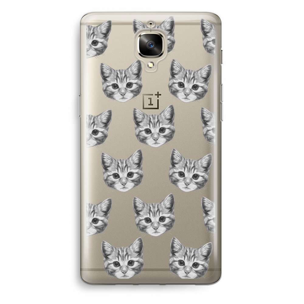 Oneplus 3 Transparant Hoesje Soft Kitten oneplus kopen in de aanbieding