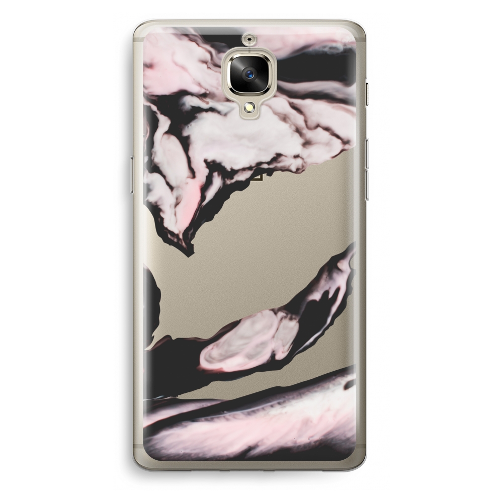 Oneplus 3 Transparant Hoesje Soft Roze Stroom oneplus kopen in de aanbieding